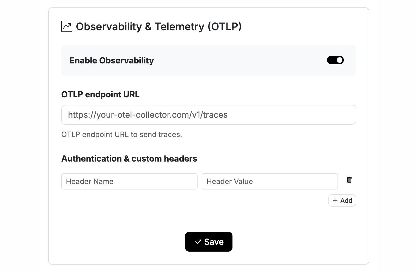 Observability Settings in Beeceptor
